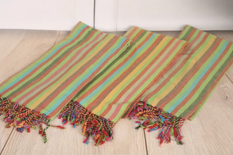 Bachelorette Beach Towel, Lightweight Turkish towel, Quick-dry peshtemal, 70x36 Cotton Striped Towel, Boyfriend Christmas Gift, Sand-free towel - 6