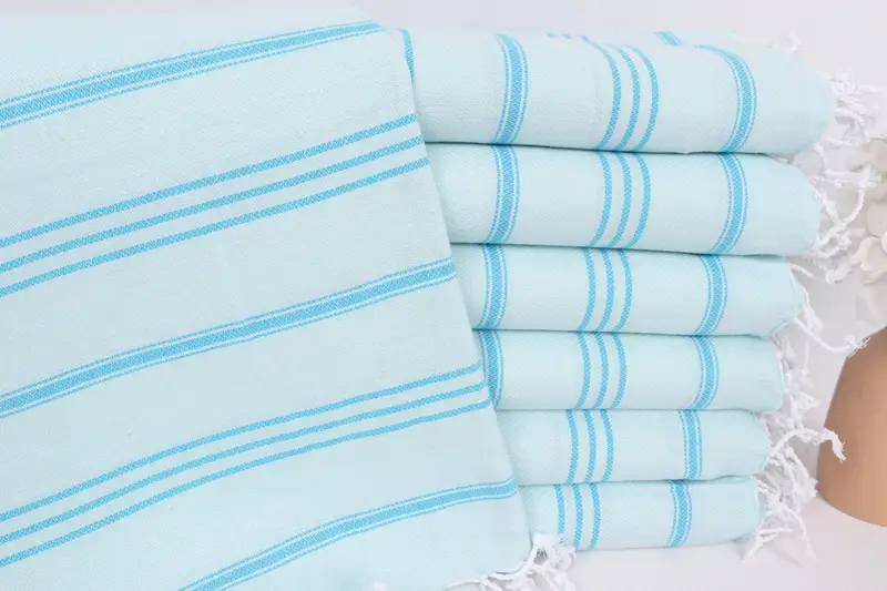 Anniversary Gift For Her, Bathroom Towels, Turkish Towel Hand Towel, Monogram Kitchen Towel, Gift For The Home, 40x24 Cotton Striped Towel - 1