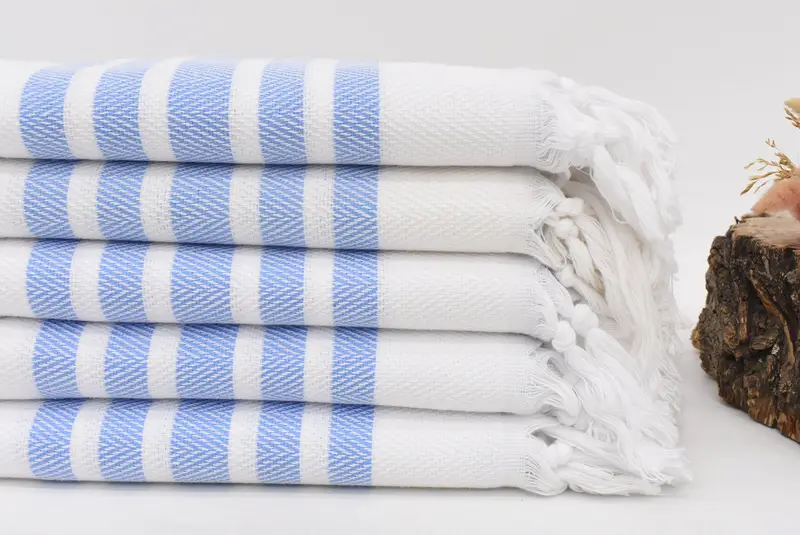 Blue Turkey Hand Towel, Turkish Hand Towel, 36x20, Fitness Towel
