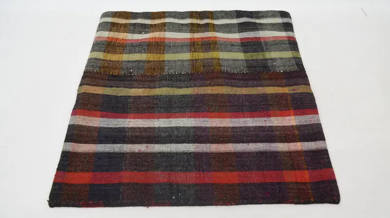 24x24 Orange Pillow Case, Pillow Case, Interior Designer Pillow, Boho Chic Cushion Cover, Handmade Kilim Cushion, Kilim Pillow Cover, Toss Pillow - 6