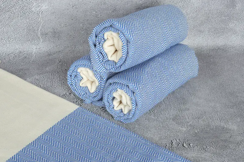 Bachelor Gifts, Authentic Turkish hammam peshtemal, Beach Towel Gift, 70x36 Cotton Zig zag Towel, Bachelorette Party Favors, Embroidery Towels - 8