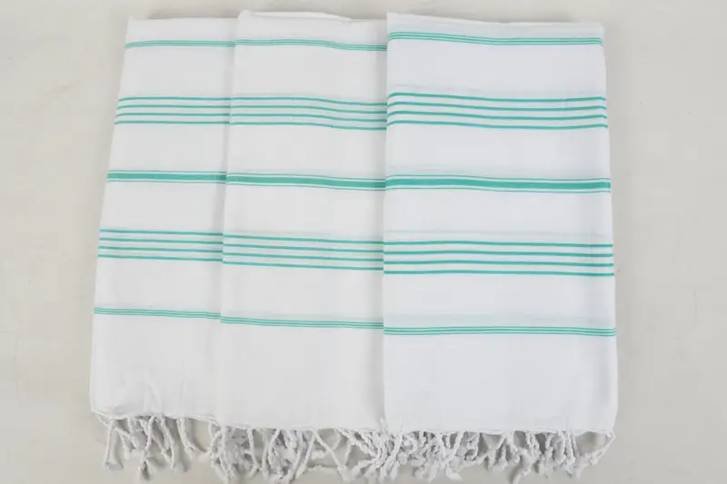Monogram Beach Handtuch, Frohe Weihnachtsgeschenke, Junggeselle Partygeschenke für Braut, Sandfreies Handtuch, 70x40 Baumwollstreifenhandtuch, Brautjungferngeschenke - 4