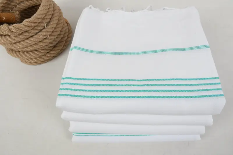 Monogram Beach Handtuch, Frohe Weihnachtsgeschenke, Junggeselle Partygeschenke für Braut, Sandfreies Handtuch, 70x40 Baumwollstreifenhandtuch, Brautjungferngeschenke - 5