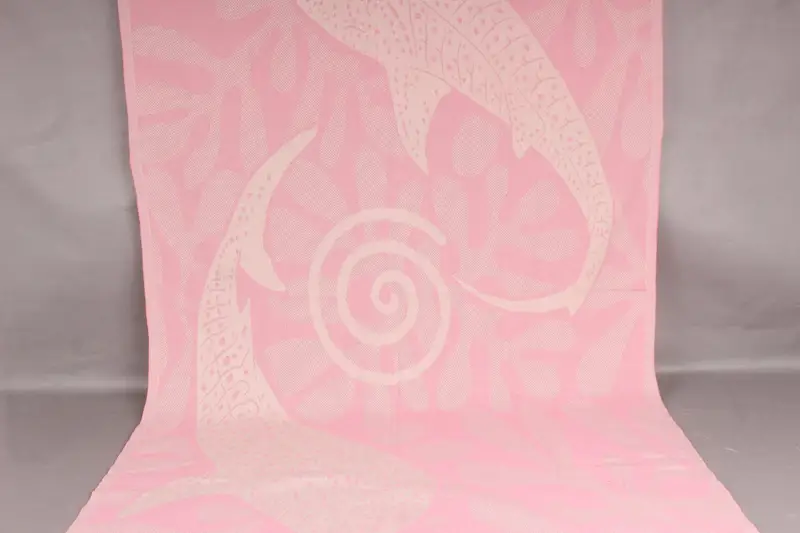 Beach Towel Pink Organic Cotton, Beige, 40x71 Inches