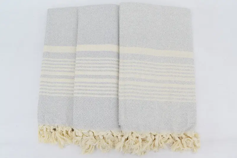 Lightweight towel, Peshtemal Towel, Embroidered Towel, Gift For Boyfriend, Cancun Bachelorette Party Gift Ideas, 70x40 Cotton Striped Towel - 7