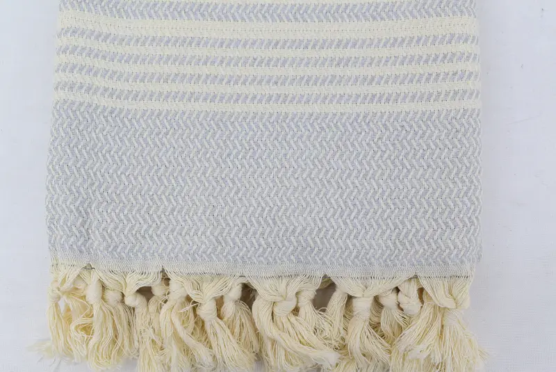 Lightweight towel, Peshtemal Towel, Embroidered Towel, Gift For Boyfriend, Cancun Bachelorette Party Gift Ideas, 70x40 Cotton Striped Towel - 3