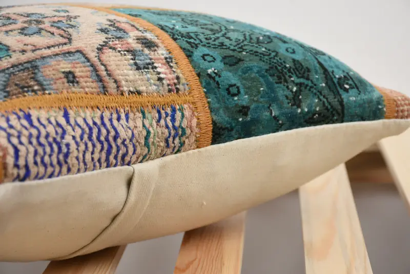 Throw Kilim Pillow, Vintage Kilim Pillow, 16x16 Brown Pillow, Retro Throw Pillow Sham, Interior Designer Pillow, Cushion Case - 5
