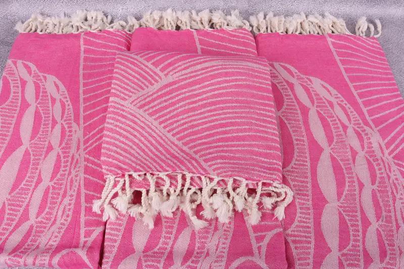 Bridal Shower Favors, Turkish bath towel, Bachelor Party Gifts, Bachelorette Party Gift, Sand-Resistant Peshtemal, 68x40 Cotton Striped Design Towel - 5