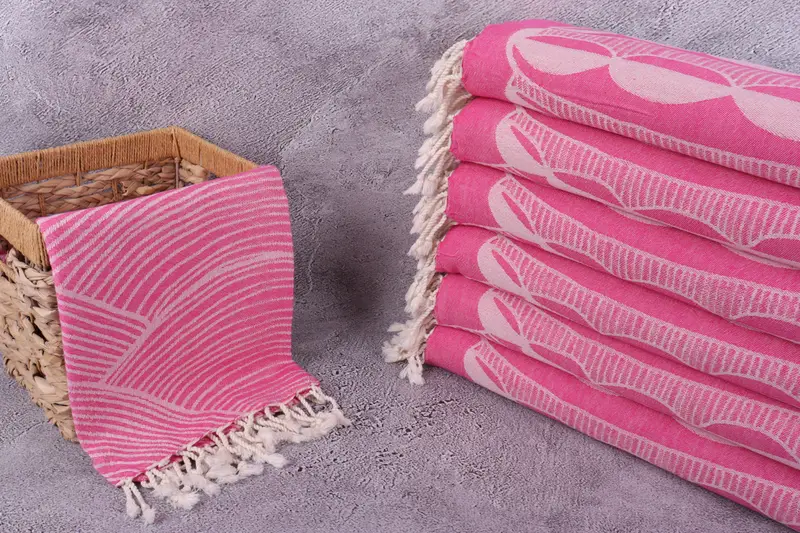 Bridal Shower Favors, Turkish bath towel, Bachelor Party Gifts, Bachelorette Party Gift, Sand-Resistant Peshtemal, 68x40 Cotton Striped Design Towel - 4