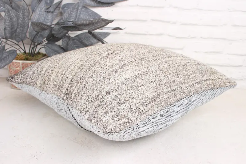 Kilim Pillow Cover, Antique Pillows, Patio Cushion Case, Armchair Pillow Cover, Cushion, Kilim Cushion Sham, 18x18 White Cushion Cover - 6