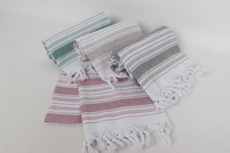 Fringed Turkish peshtemal beach towel USA, Absorbent towel, Large Turkish Towel, Turkish Beach Towel Monogram, Gift For Bride, Cotton towel - 4