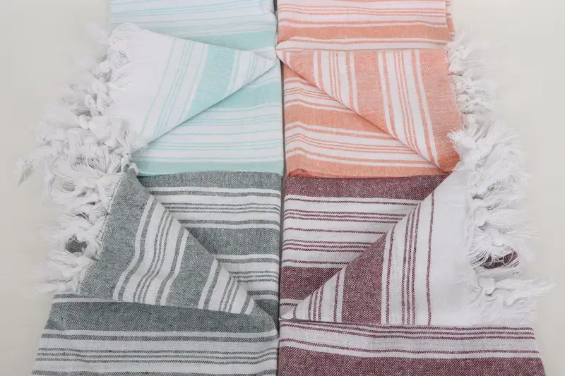 Fringed Turkish peshtemal beach towel USA, Absorbent towel, Large Turkish Towel, Turkish Beach Towel Monogram, Gift For Bride, Cotton towel - 5