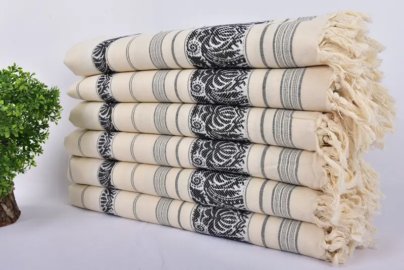 Spa Towel, Large Turkish Towel, 66x40 Cotton Scorpion Design Towel, Bachelorette Party Favors Beach, Bridal Shower Favors, Personalized Wedding Gift - 3