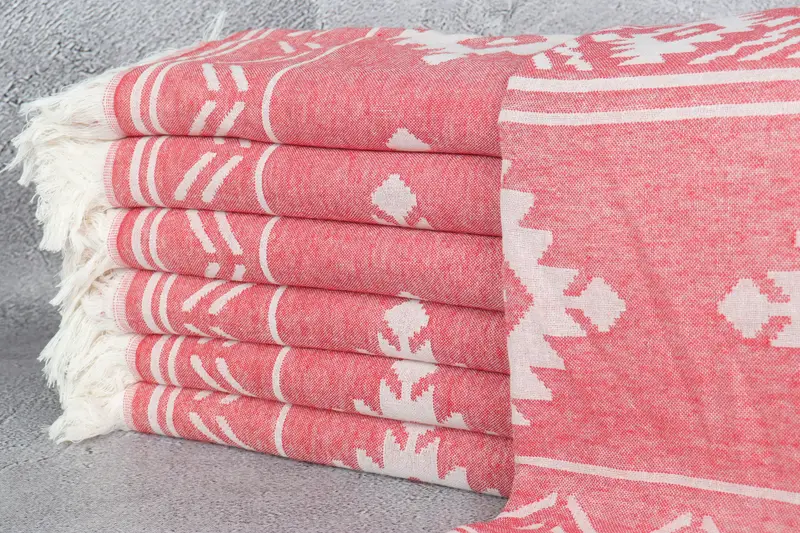 Bridesmaid Favors, Personalized Turkish Towel, Custom Gift, Peshtemal Towel, Summer Gift, Turkish Towel Monogram, 74x40 Cotton Geometric Towel - 2