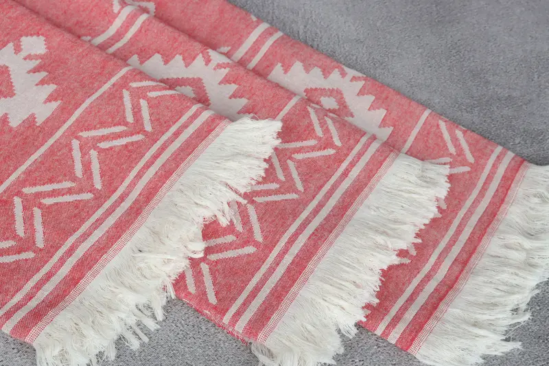 Bridesmaid Favors, Personalized Turkish Towel, Custom Gift, Peshtemal Towel, Summer Gift, Turkish Towel Monogram, 74x40 Cotton Geometric Towel - 6
