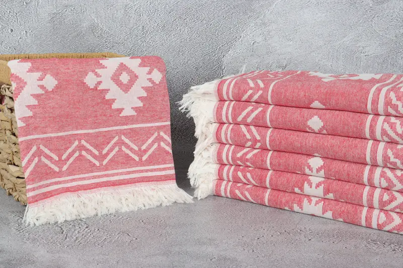 Bridesmaid Favors, Personalized Turkish Towel, Custom Gift, Peshtemal Towel, Summer Gift, Turkish Towel Monogram, 74x40 Cotton Geometric Towel - 4