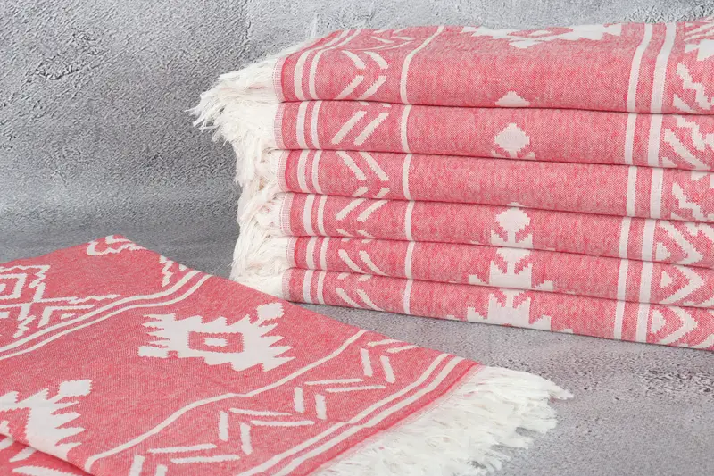 Bridesmaid Favors, Personalized Turkish Towel, Custom Gift, Peshtemal Towel, Summer Gift, Turkish Towel Monogram, 74x40 Cotton Geometric Towel - 3