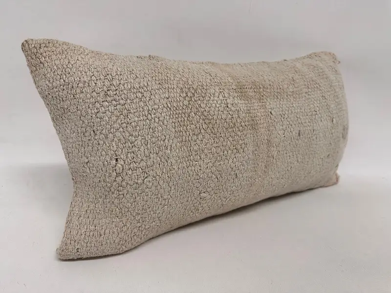 Antique Pillows, 12x24 Beige Cushion Case, Turkish Pillow, Kilim Pillow Cover, Bohemian Cushion Cushion Case, Luxury Pillow, Cushion - 4