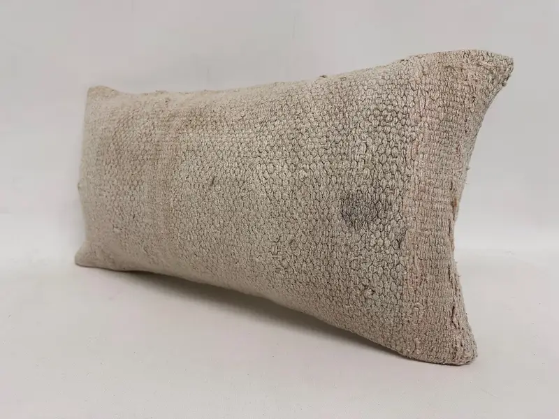 Antique Pillows, 12x24 Beige Cushion Case, Turkish Pillow, Kilim Pillow Cover, Bohemian Cushion Cushion Case, Luxury Pillow, Cushion - 3