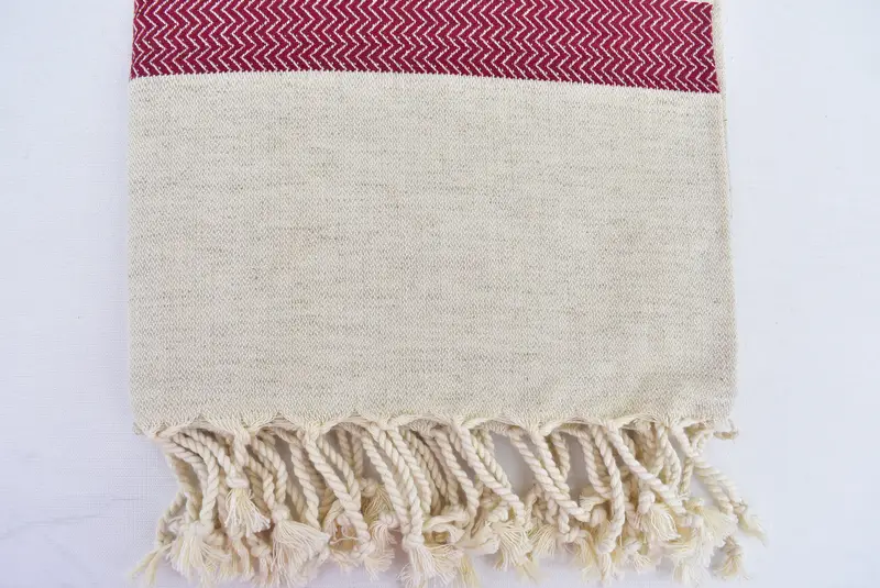 68x40 Linen Zig zag Towel, Bridesmaid Gift Towel, Family Gift, Embroidered Turkish Towel, Beach Towel Bulk, Bachelorette Party Gift, Guest Towel - 8