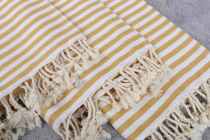 Travel towel, Home Gift, Organic Cotton Towel, Best Wedding Gift, Personalized Bridesmaid Gift, Home Decor Gifts, 70x40 Cotton Striped Towel - 5