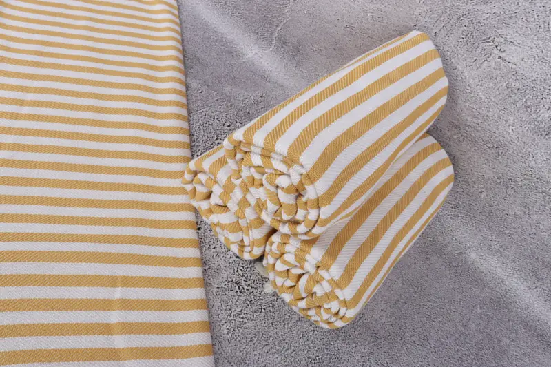 Travel towel, Home Gift, Organic Cotton Towel, Best Wedding Gift, Personalized Bridesmaid Gift, Home Decor Gifts, 70x40 Cotton Striped Towel - 8