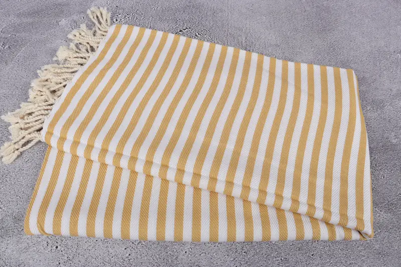 Travel towel, Home Gift, Organic Cotton Towel, Best Wedding Gift, Personalized Bridesmaid Gift, Home Decor Gifts, 70x40 Cotton Striped Towel - 6