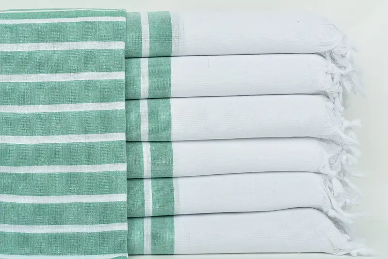 Gift For Wedding Day, 70x40 Cotton Striped Towel, Fouta towel, Bachelor Party Favors, Custom Beach Towel, Bachelorette Party Favors, Grandma Gift - 1