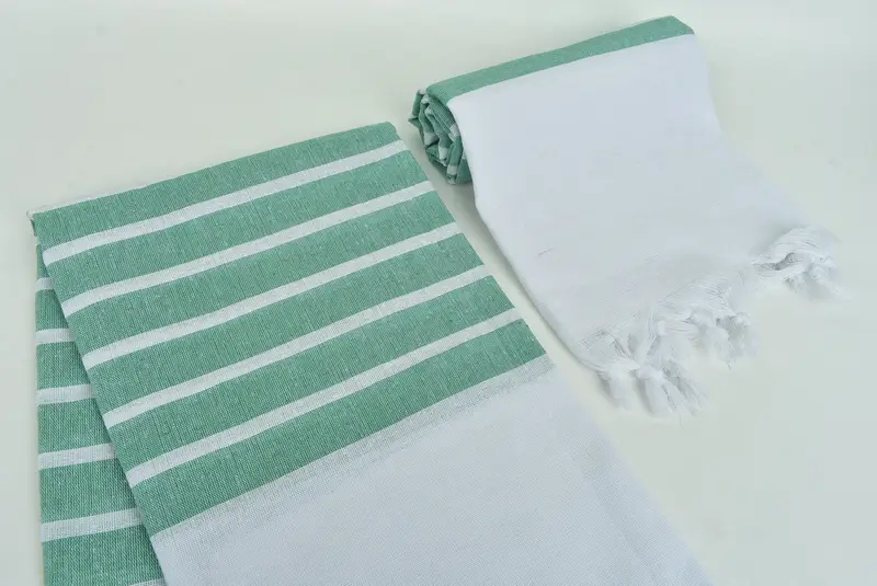 Gift For Wedding Day, 70x40 Cotton Striped Towel, Fouta towel, Bachelor Party Favors, Custom Beach Towel, Bachelorette Party Favors, Grandma Gift - 7