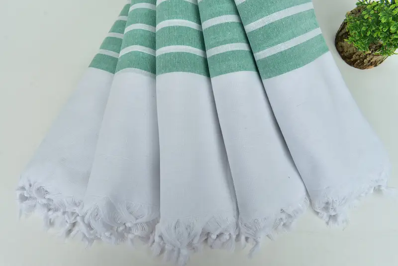 Gift For Wedding Day, 70x40 Cotton Striped Towel, Fouta towel, Bachelor Party Favors, Custom Beach Towel, Bachelorette Party Favors, Grandma Gift - 4