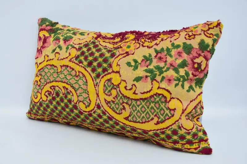 12x20 Yellow Cushion Cover, Kilim Pillow Cover, Square Throw Pillow Cover, Boho Pillow Sham Cover, Interior Designer Pillow, Cushion Case - 4