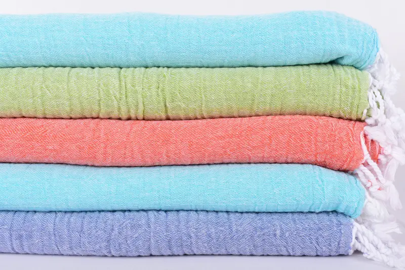 Turkish towel, Boyfriend Christmas Gift, 70x32 Cotton Solid Muslin Towel, Personalized Beach Towel, Bachelorette Gifts, Custom Wedding Towel - 3