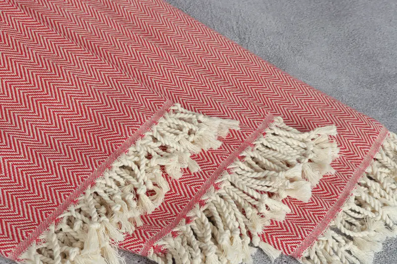 Organic Turkish towel, Soft towel, Beach Bachelorette Party Decorations, Engagement Gift, Beach Towel Bulk, 70x40 Cotton Herringbone Towel - 5