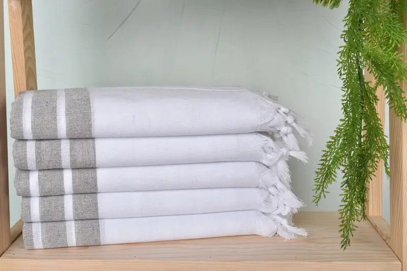 Personalized Wedding Gift, Peshtemal Towel USA, Bridesmaid Gifts Personalized, Turkish Towel USA, Custom Wedding Gifts, 70x40 Cotton Striped Towel - 2