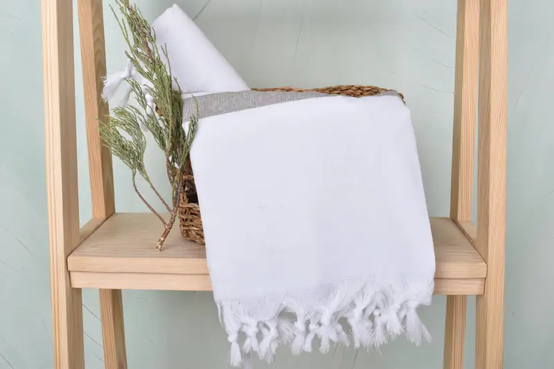 Personalized Wedding Gift, Peshtemal Towel USA, Bridesmaid Gifts Personalized, Turkish Towel USA, Custom Wedding Gifts, 70x40 Cotton Striped Towel - 4