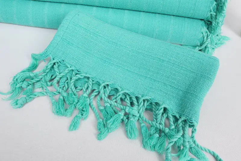Bridal Shower Gift, Wedding Gift, Monogrammed Hand Towel, 32x16 Cotton Striped Stonewashed Towel, Personalized Kitchen Towel, Customized Towels - 4