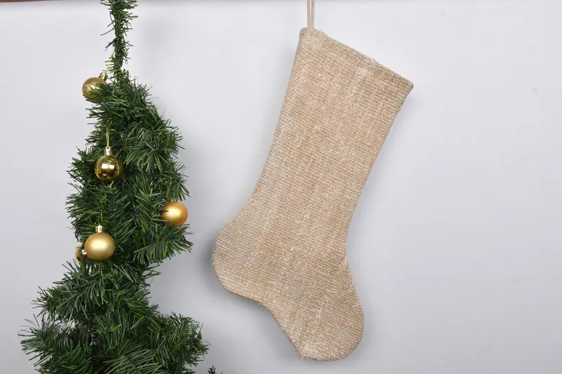 Christmas Ornaments Pattern, 7 Inch Wide Holiday Stocking