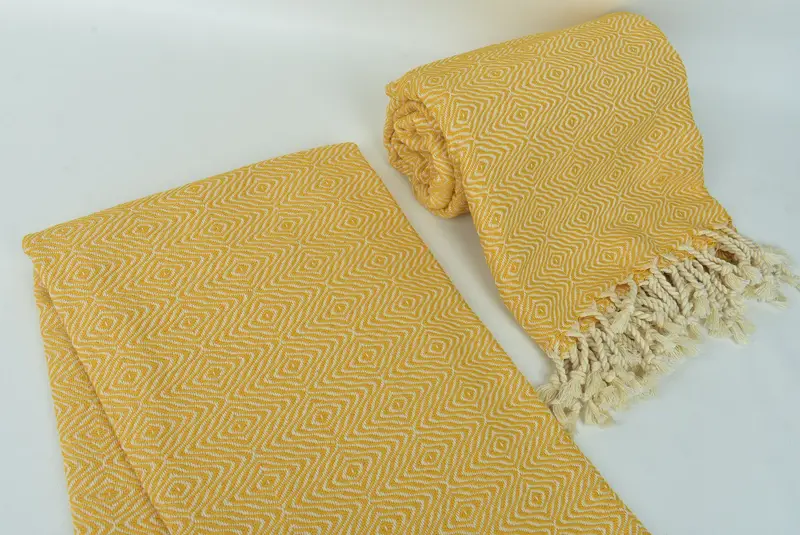 Personalized Gifts, Beach Towel Monogram, Gift For Bride, Custom Towel, Turkish Towel Set, Quick-dry peshtemal, 70x40 Cotton Zigzag Diamond Towel - 7