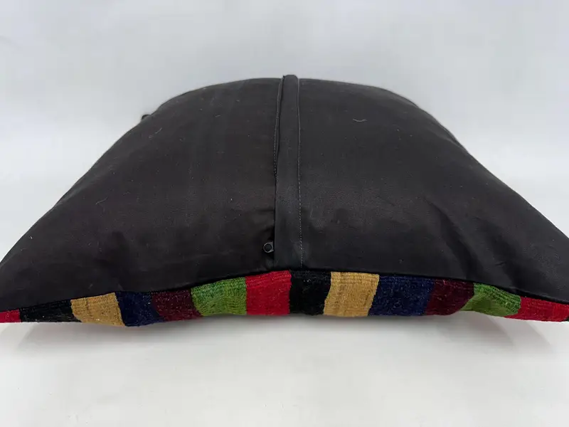 Antique Pillows, Garden Pillow Sham, Vintage Kilim Throw Pillow, Pillow Sham, Vintage Kilim Pillow, 24x24 Green Pillow Cover - 7