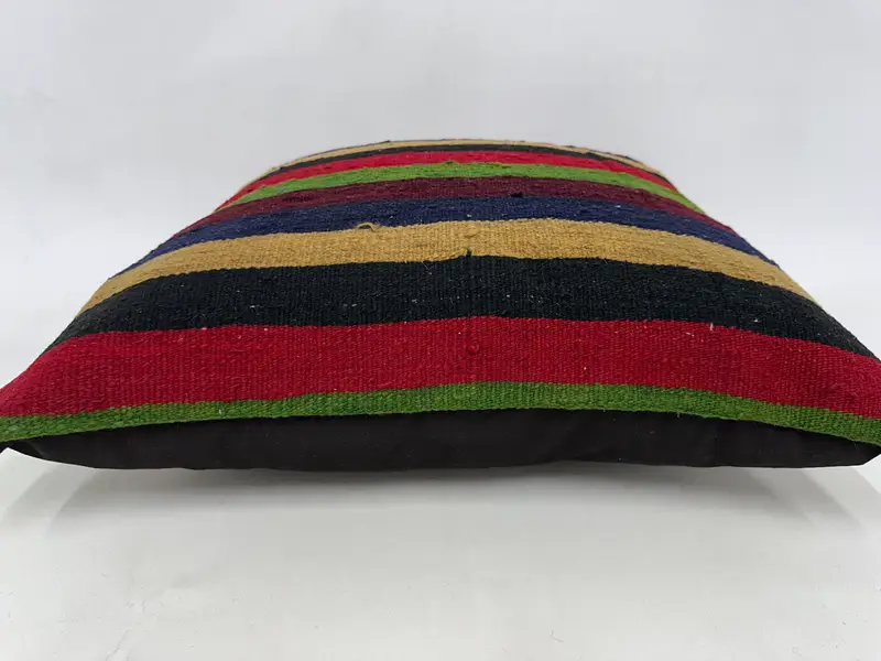 Antique Pillows, Garden Pillow Sham, Vintage Kilim Throw Pillow, Pillow Sham, Vintage Kilim Pillow, 24x24 Green Pillow Cover - 5