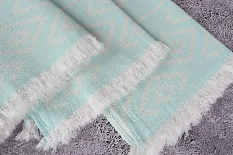 Monogram Hand Towel, Monogram Tea Towel, Personalized Kitchen Towel, 40x20 Cotton Kilim Towel, Turkish Hand Towel, Beach Theme Bachelorette Party - 6