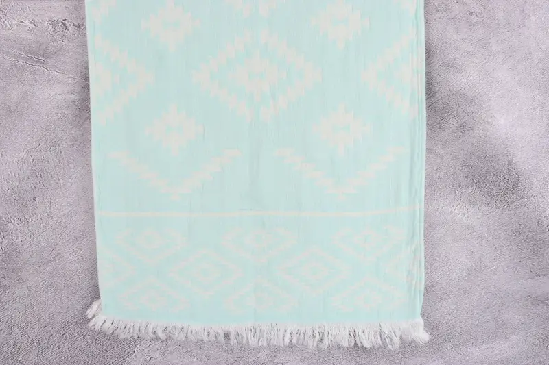 Monogram Hand Towel, Monogram Tea Towel, Personalized Kitchen Towel, 40x20 Cotton Kilim Towel, Turkish Hand Towel, Beach Theme Bachelorette Party - 1