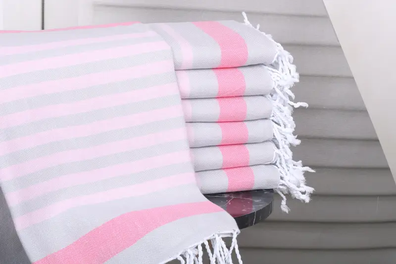 Fuchsia-Pink Cotton Towel Personalized 40x71 Inches, Organic Turkish Cotton