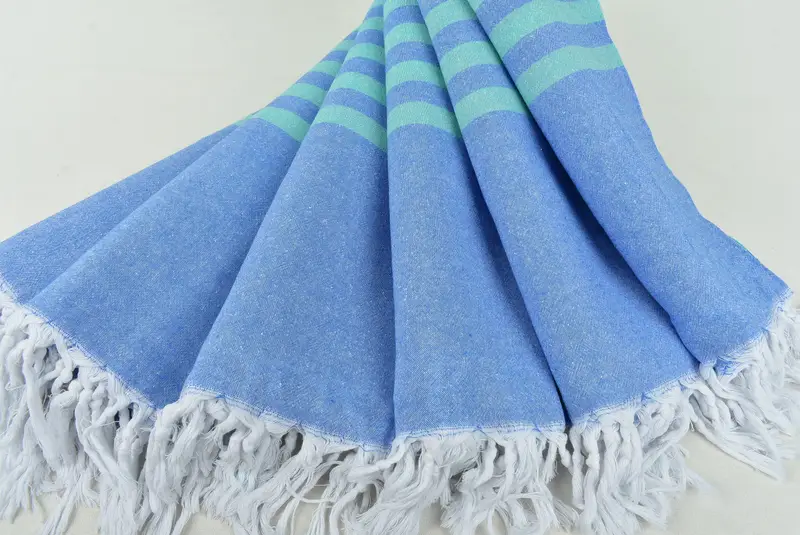 Bridesmaid Gifts, Turkish towel, 70x36 Cotton Striped Towel, Christmas Gift, Sand-resistant towel, Bridemaids Beach Towel, Spa Towel, Travel Towel - 4