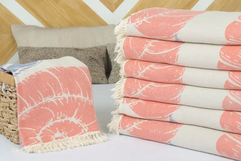 Wedding Favors, Boho Throw Blankets, 92x80 Cotton Underwater Animals Design Towel, Best Friend Christmas Gift, Organic Throw, Woven Throw Blanket - 4