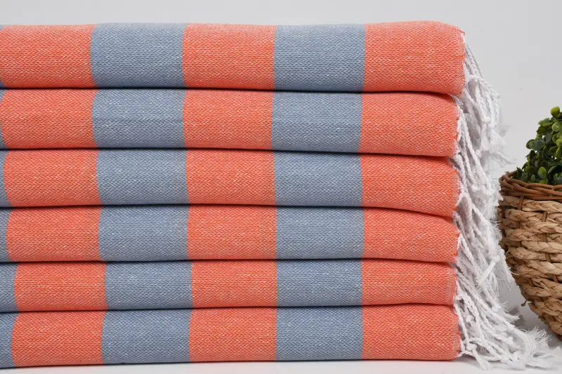 Summer Gift, Antibacterial Turkish peshtemal towel, 70x40 Cotton Striped Towel, Gift For Bride, Bridesmaid Towel, Absorbent towel, Wedding Gift - 2