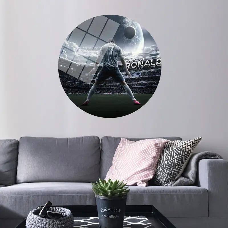 ロナウドの恋人へのギフト: フットボールの伝説を祝うプリント キャンバス