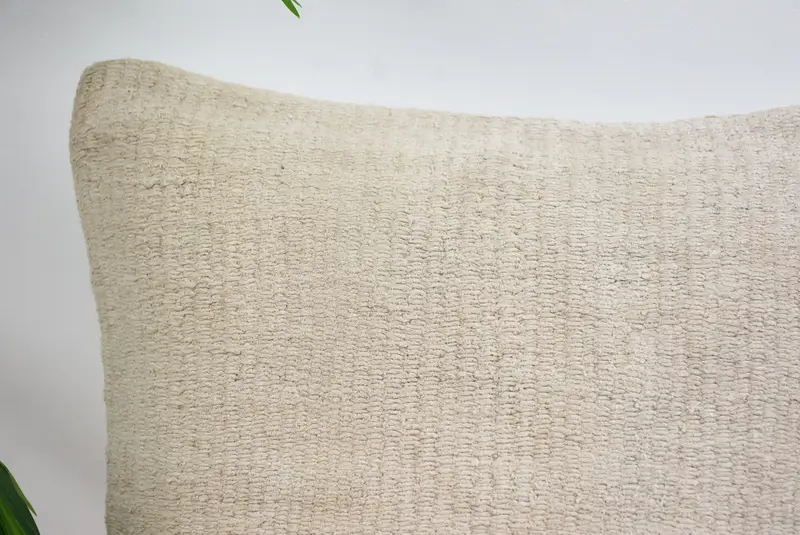 Handmade Kilim Cushion, Boho Throw Pillow Sham, Kilim Pillow, Interior Designer Pillow, 12x12 White Pillow Cover, Cushion Cover - 2