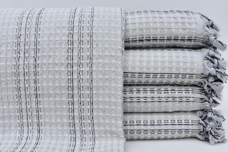 96x70 Cotton Striped Towel, Personalized Gifts, Couch Cover, Shower Curtain, Bedspread, Spooky Bachelorette Party, Bridesmaid Gifts - 3