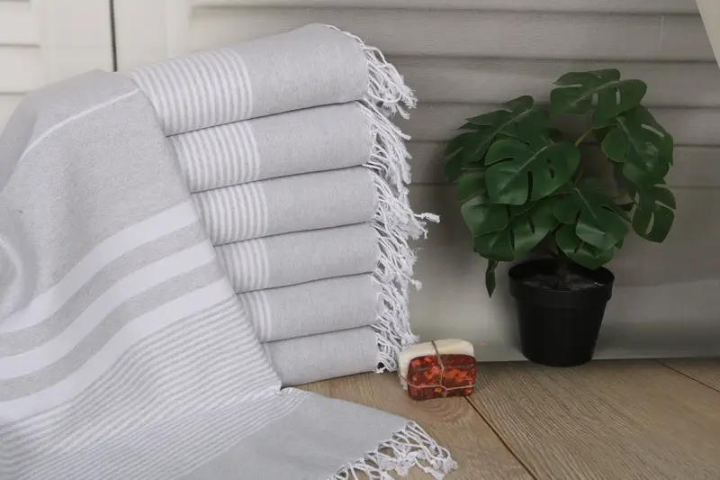 Striped Turkish Cotton Beach Towel Personalized Bachelorette Gift, 70x40 Inches